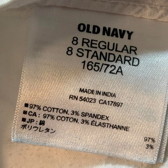 TWO Pairs Khaki Shorts- Maurice's SIZE 9/10 Watermelon AND Old Navy SIZE 8 White - Picture 11 of 13